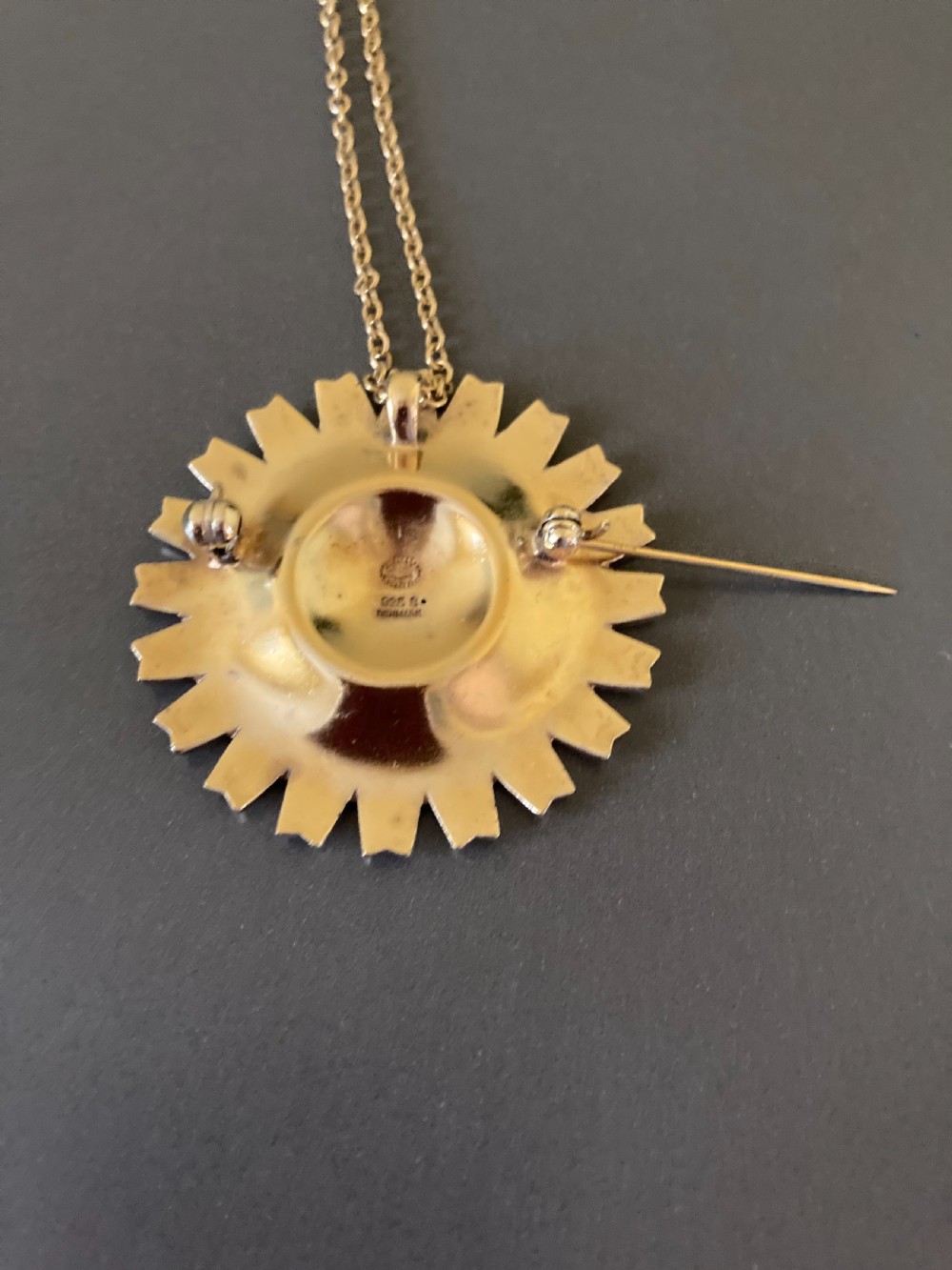 Georg Jensen Danish Silver Gilt and Enamel 