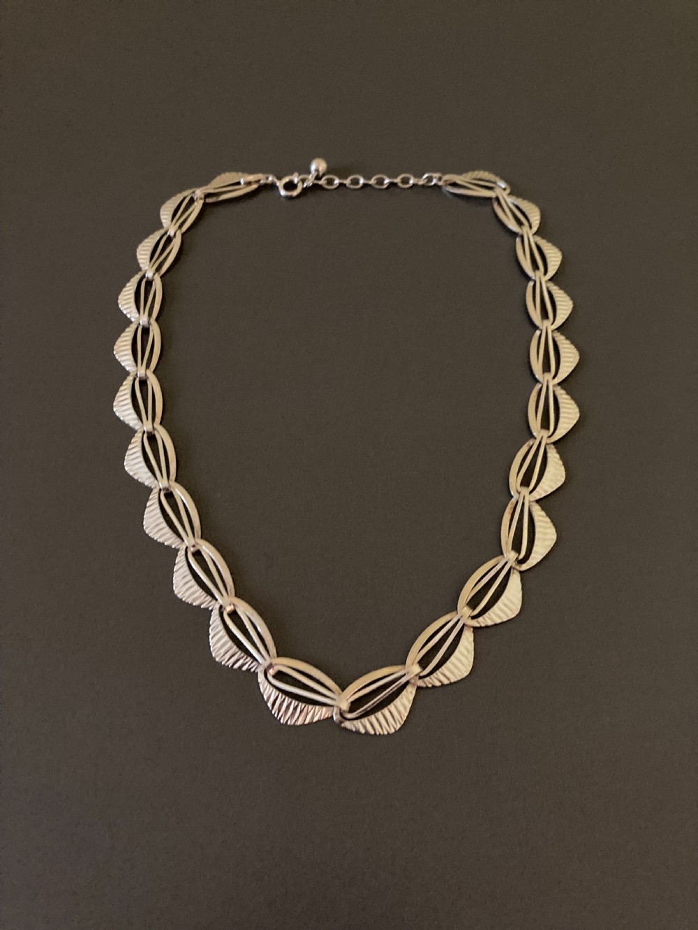 Danish Silver Necklace. 1950s.