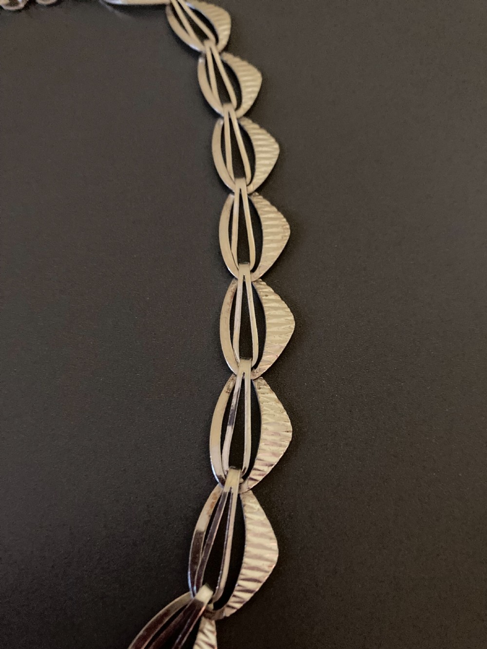 Danish Silver Necklace. 1950s. View II