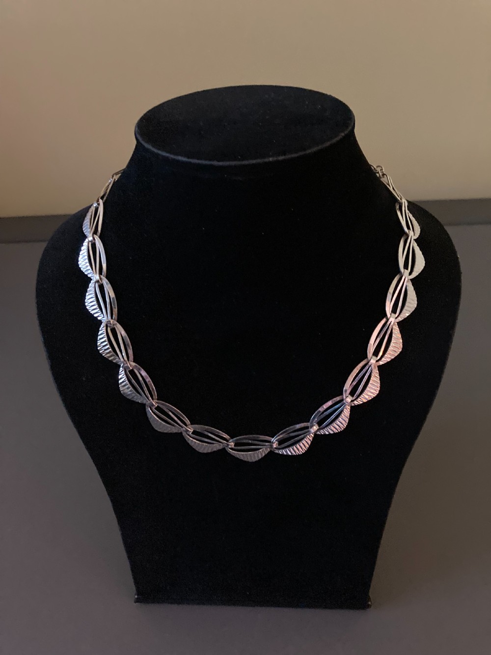 Danish Silver Necklace. 1950s. View V