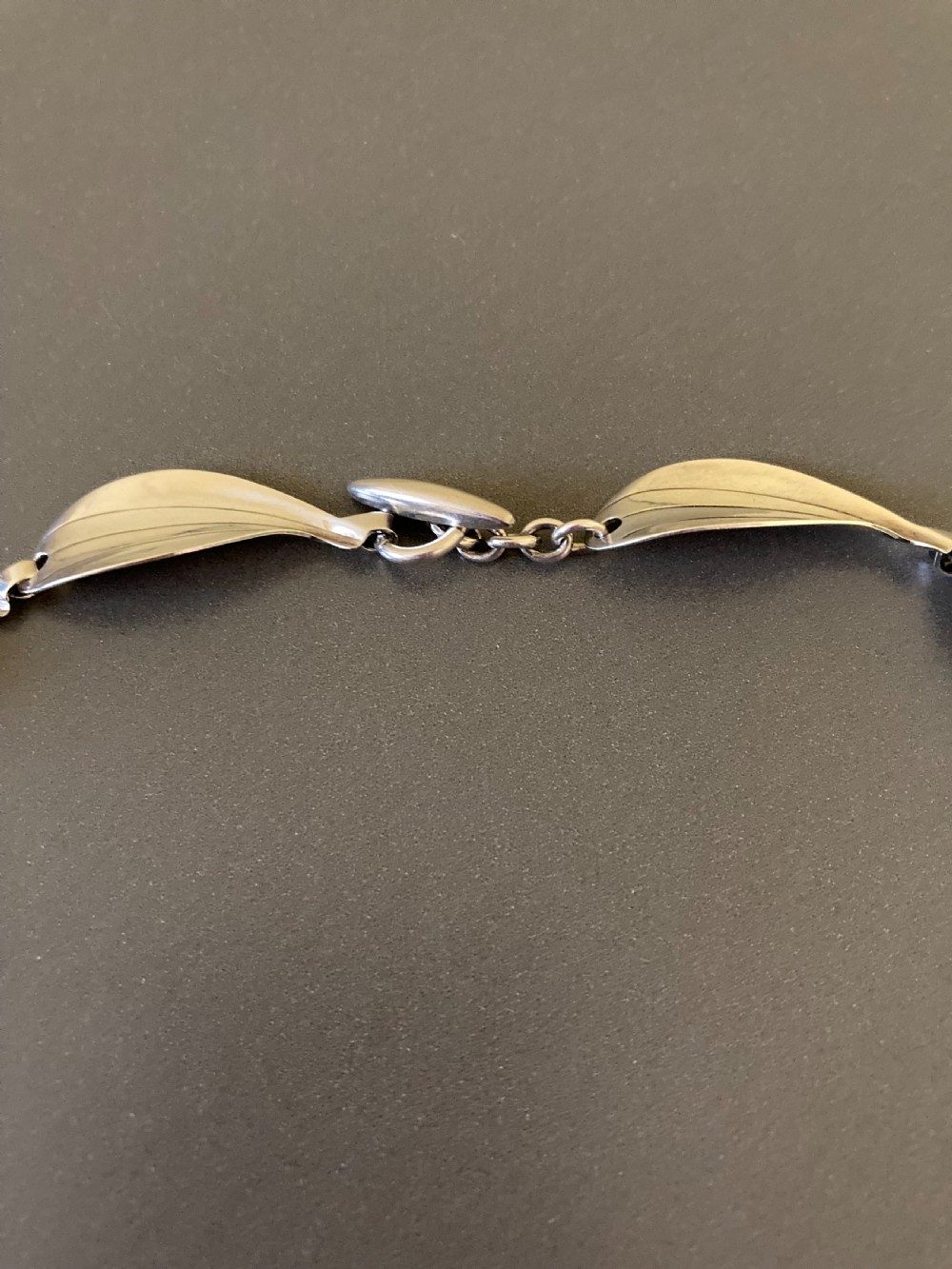 Danish Silver Necklace. 1960s. By Hermann Siersbol. View III