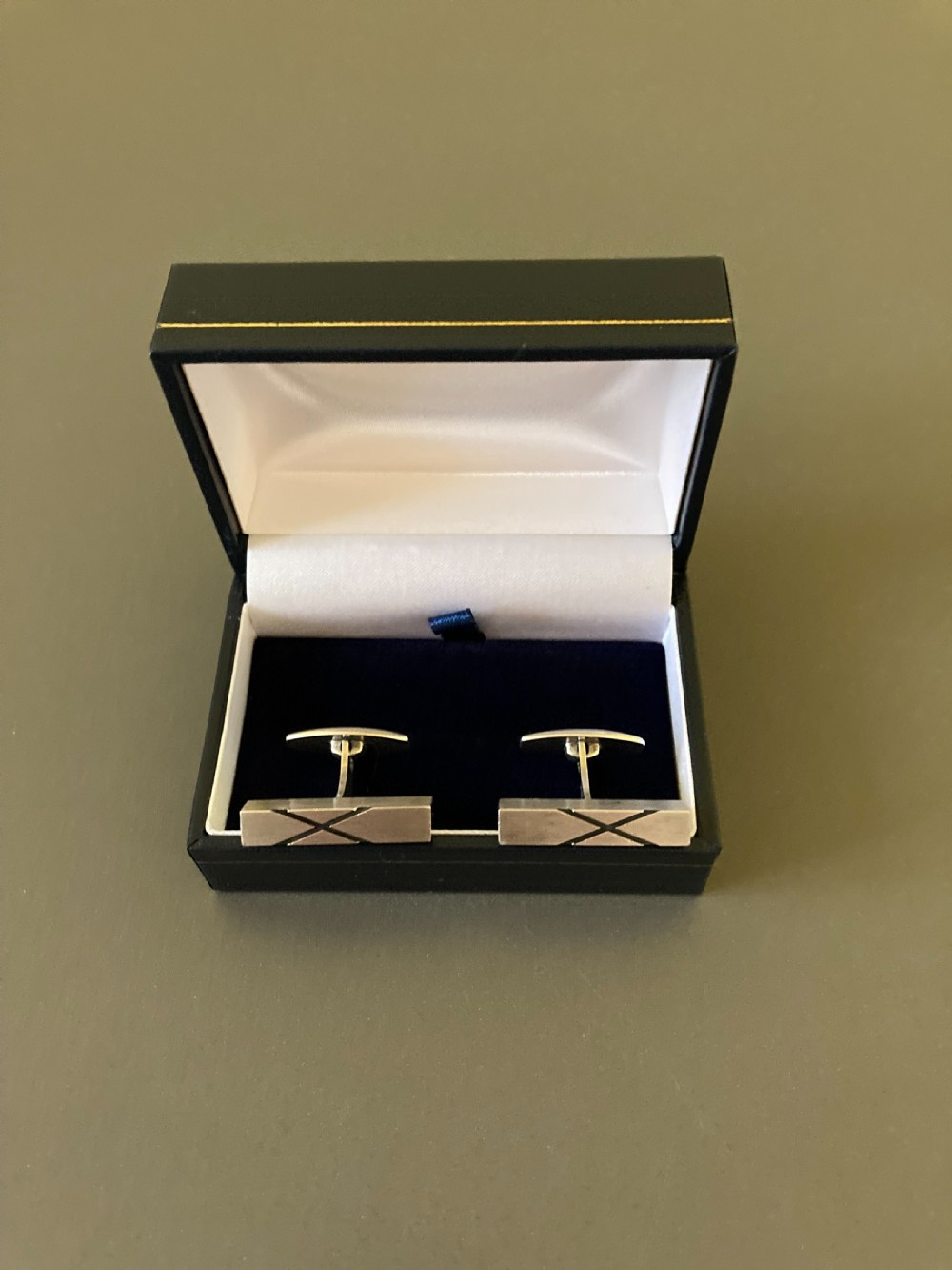 Danish Silver Cuff Links. 1960s. By N E From.