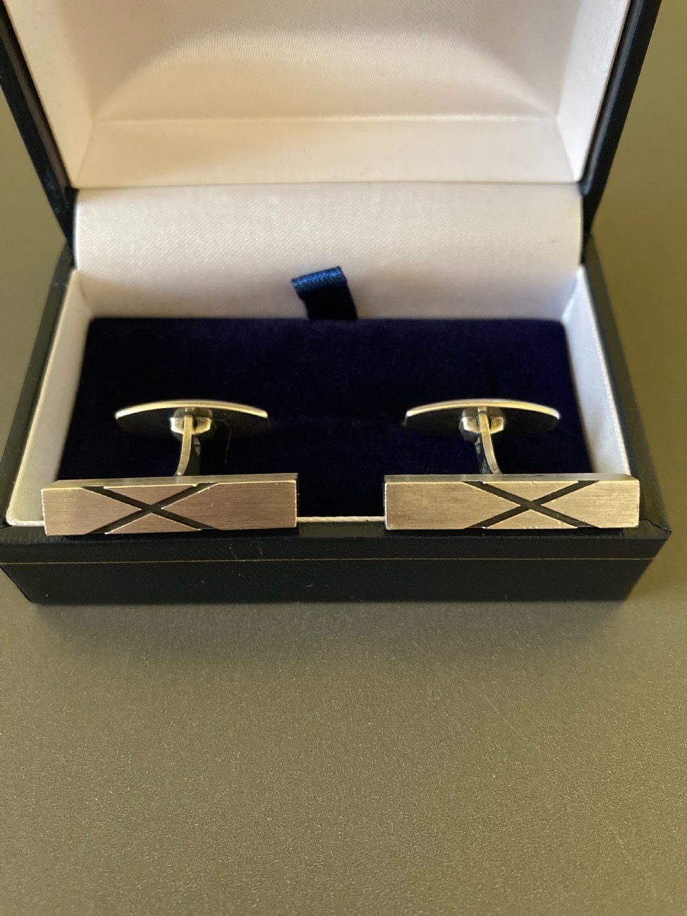Danish Silver Cuff Links. 1960s. By N E From. View II