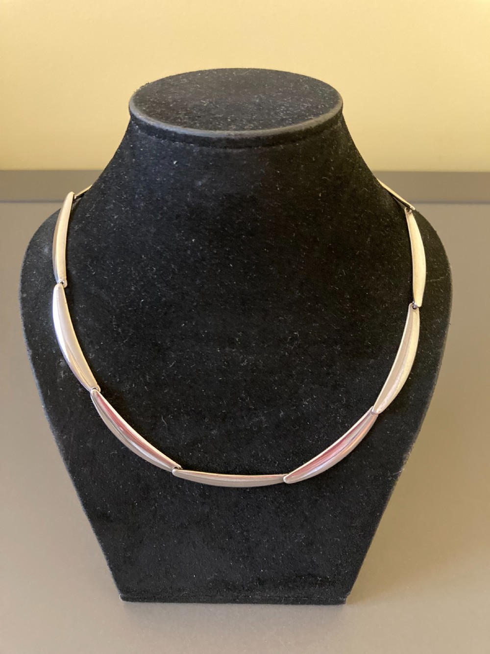 Danish Silver Necklace. 1960s. By Th Skat-Rordam. View IV