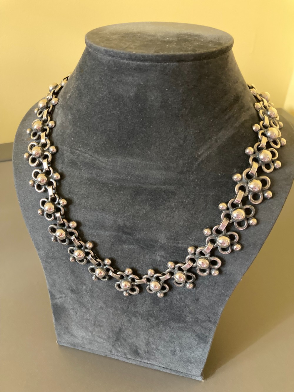 Mexican Silver Necklace. 1960s. View III