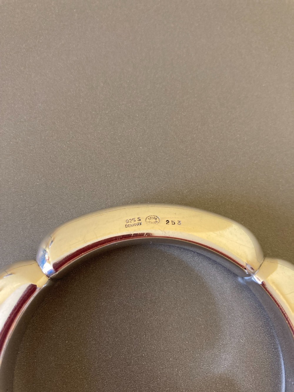 Georg Jensen Danish Silver Bangle. No 253. 1960s. View IV