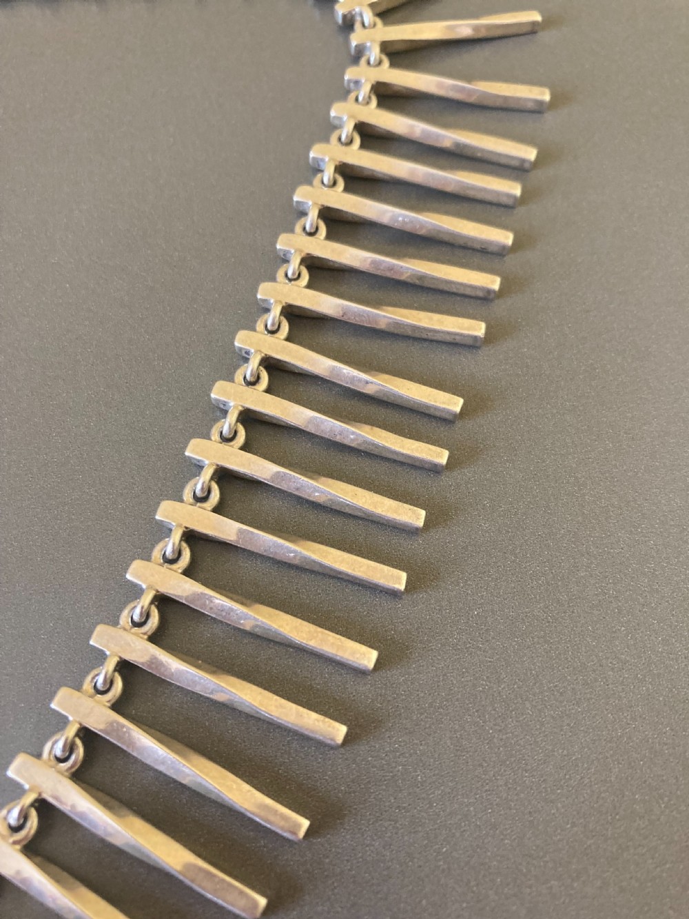 Taxco Mexican Silver Necklace. 1960s.  View II