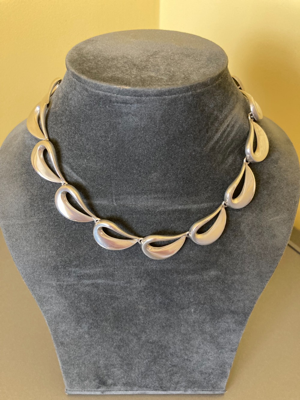 Hans Hansen Danish Silver Necklace. View III