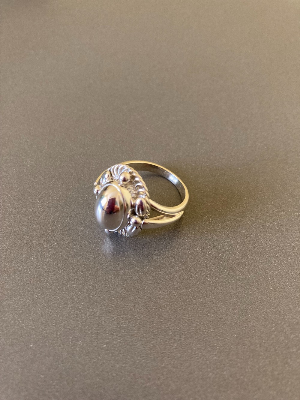 Georg Jensen Danish Silver Ring. No 1A. View III
