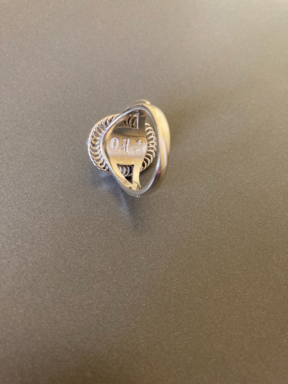 Georg Jensen Danish Silver Ring. No 1A. View IV