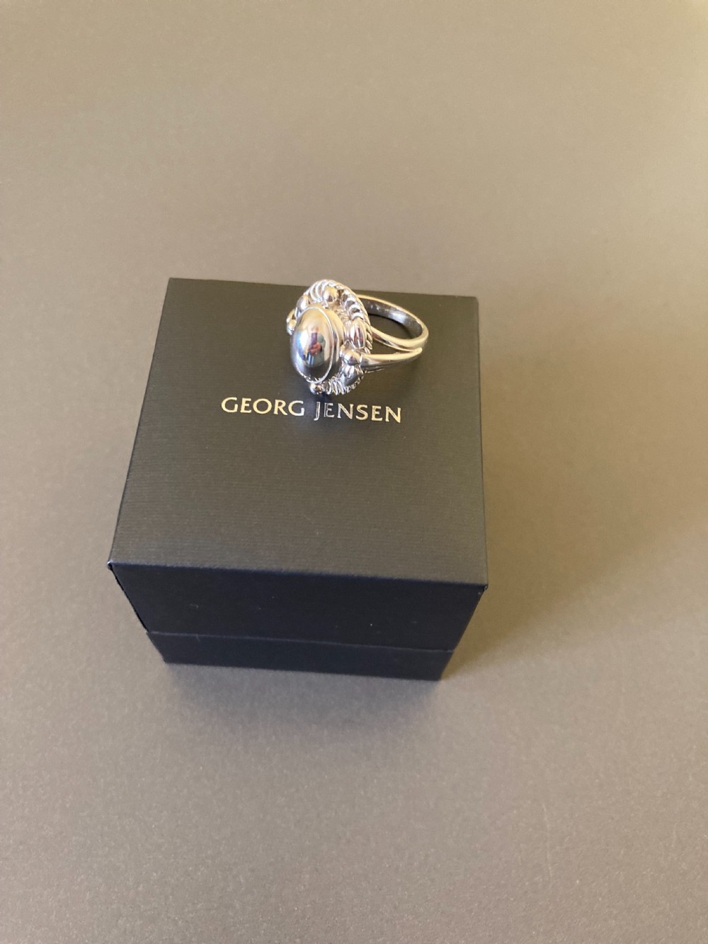 Georg Jensen Danish Silver Ring. No 1A. View V