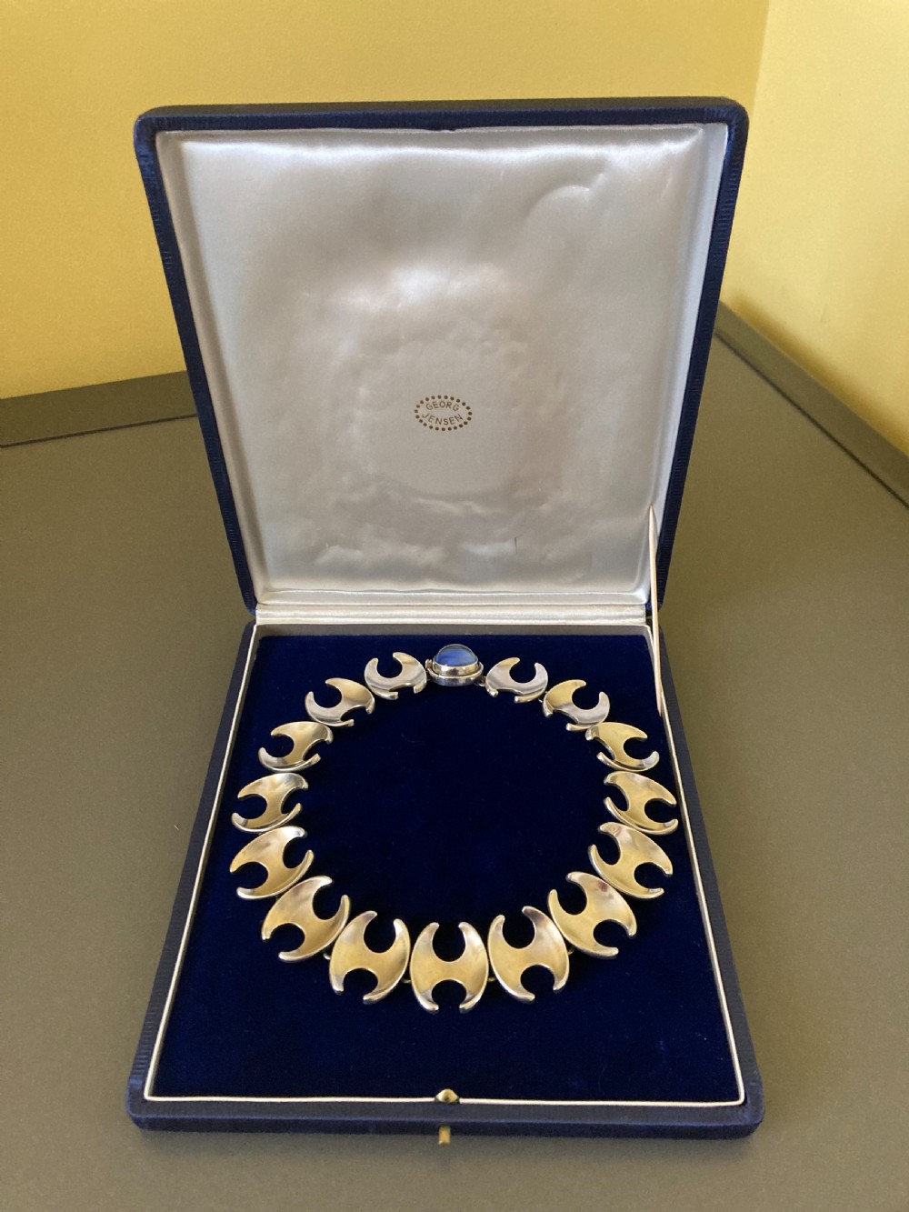 Georg Jensen Danish Silver Necklace by Henning Koppel. View VII