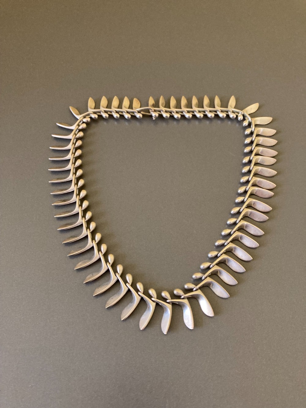 Georg Jensen Danish Silver Necklace. By Bent Gabrielsen.
