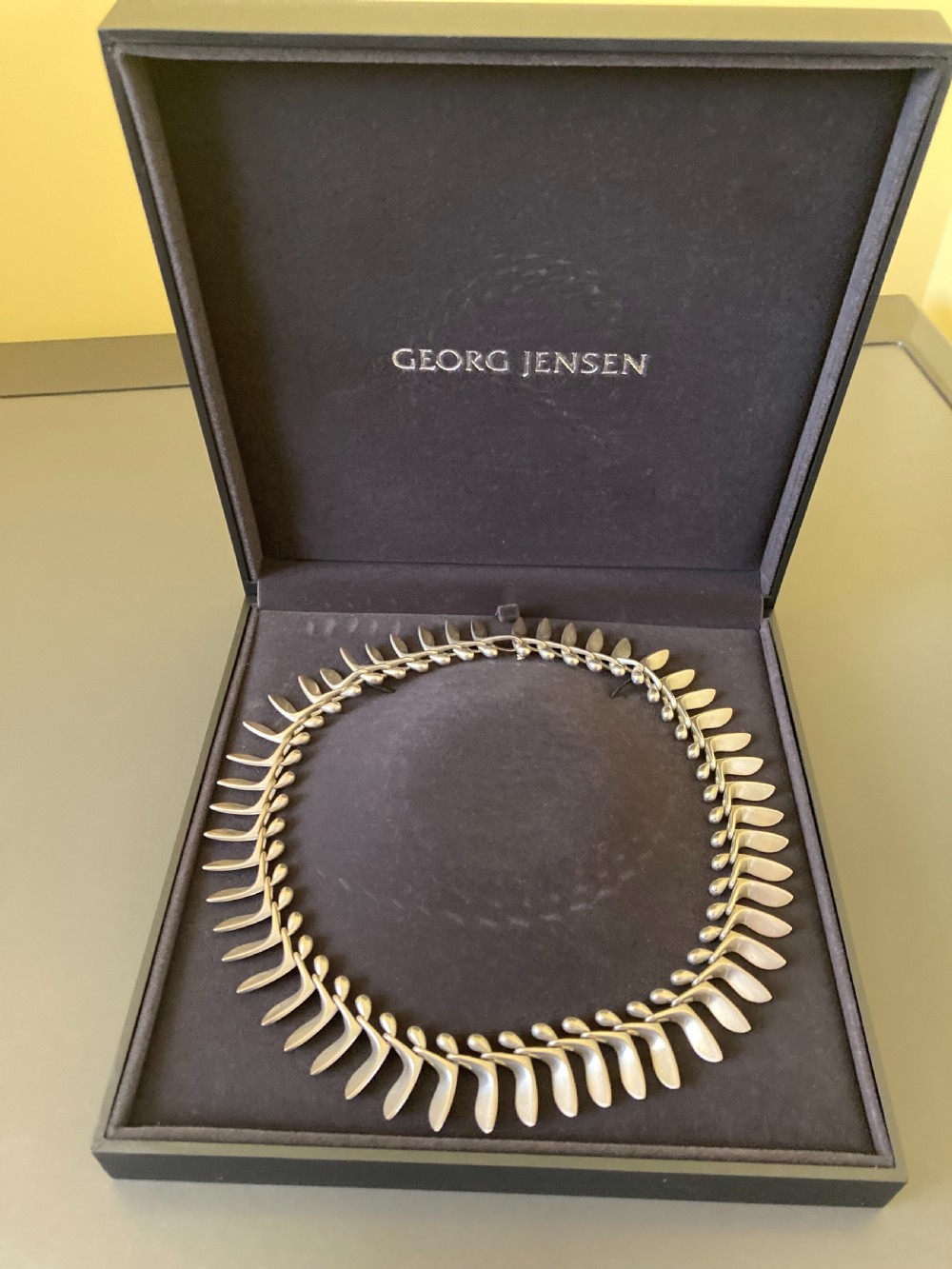 Georg Jensen Danish Silver Necklace. By Bent Gabrielsen. View III