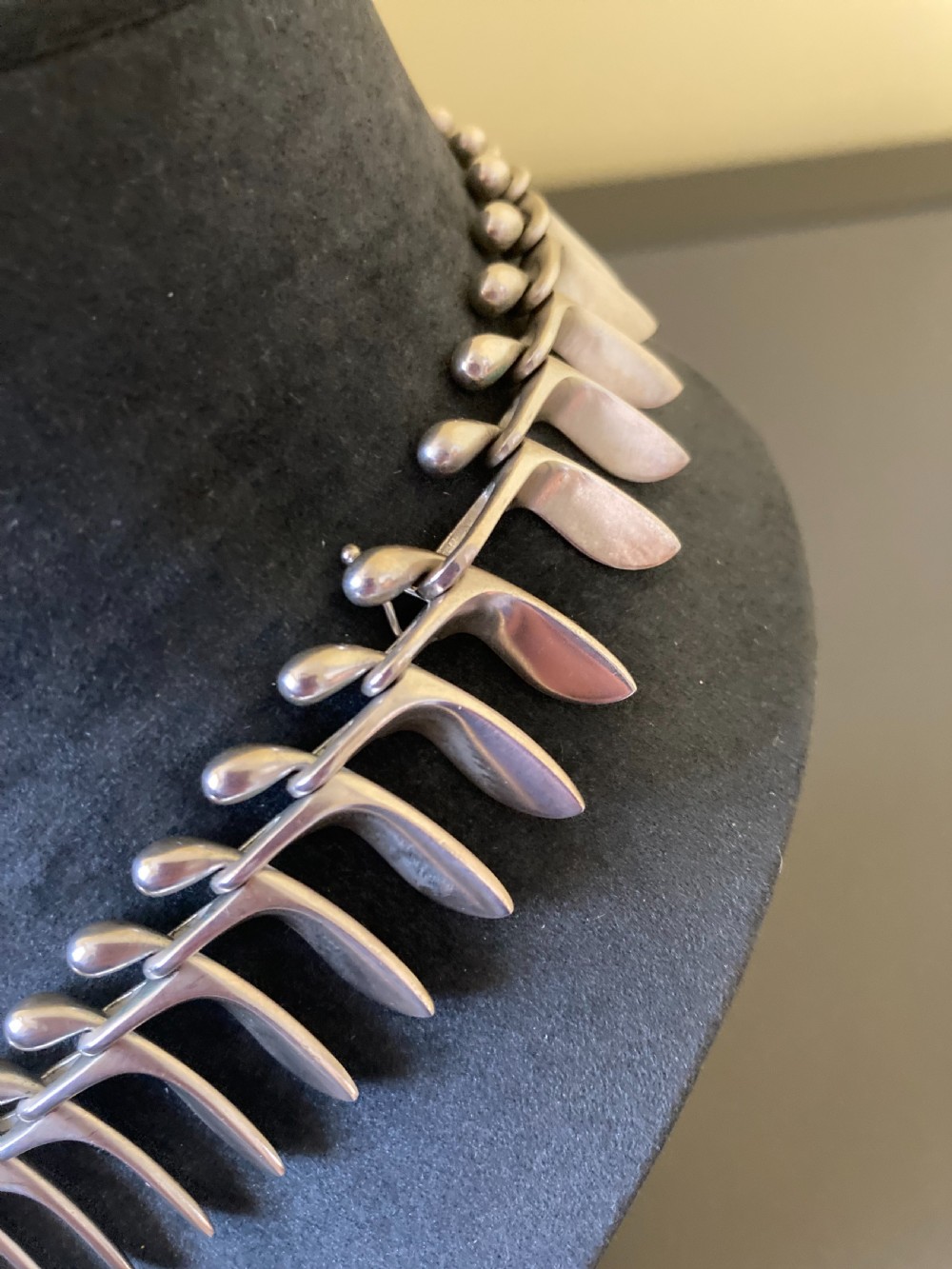 Georg Jensen Danish Silver Necklace. By Bent Gabrielsen. View VI