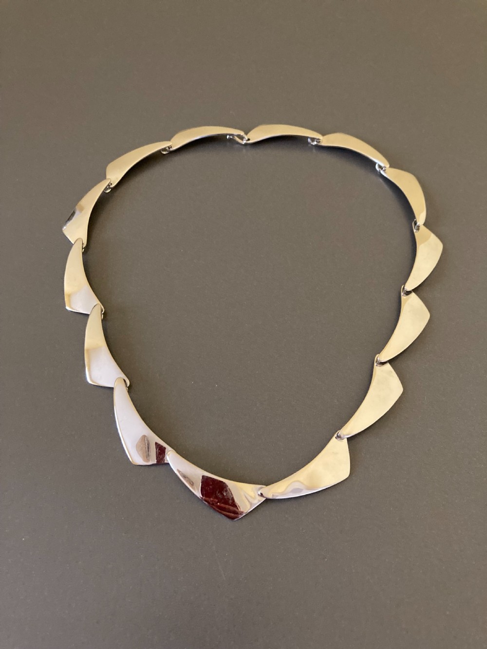 Danish Silver Necklace. By Randers Silver.