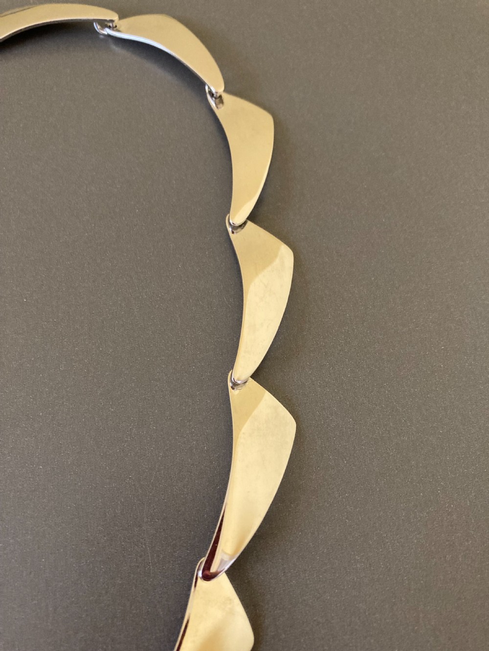 Danish Silver Necklace. By Randers Silver. View II