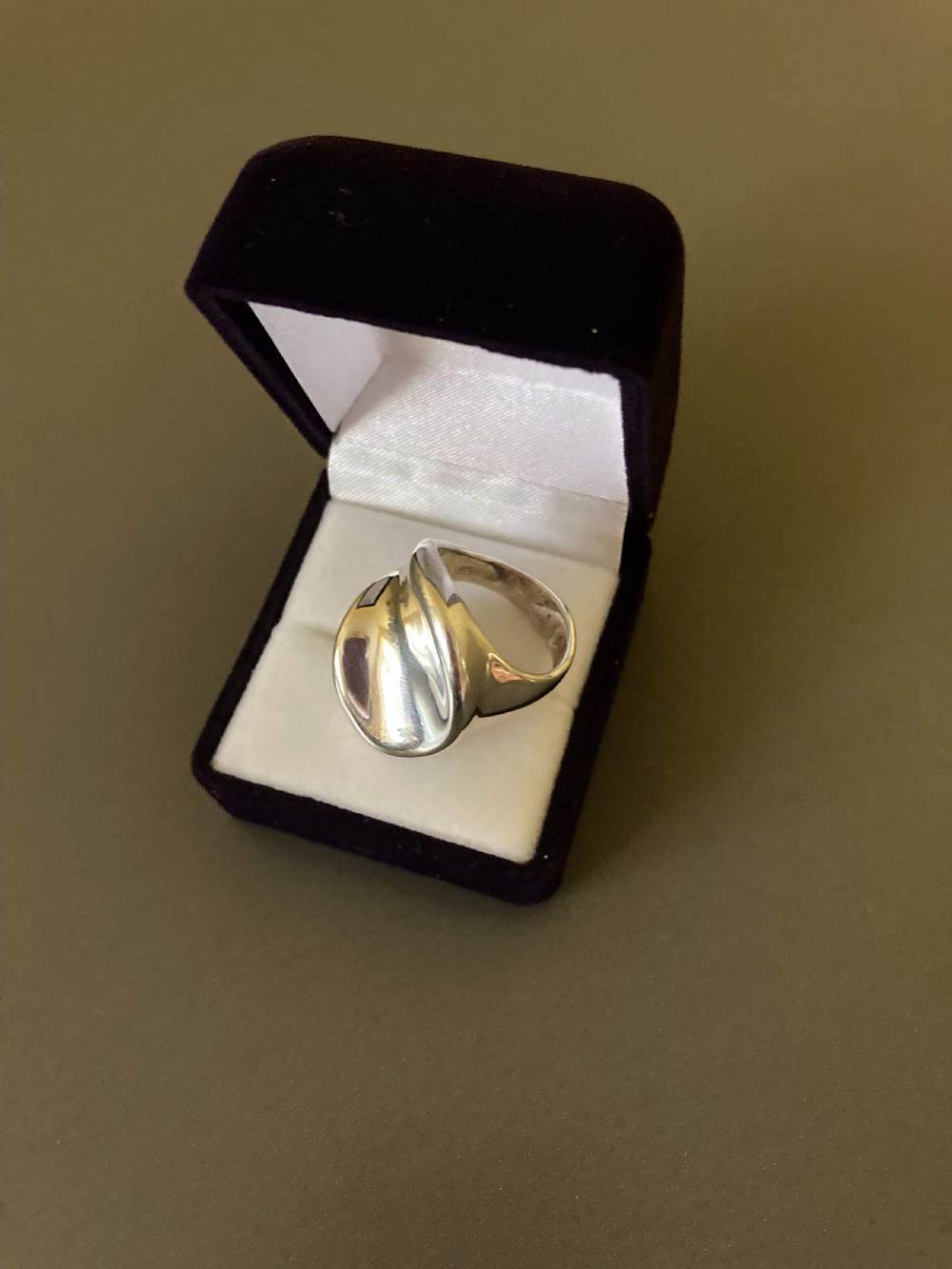 Danish Silver Ring. 1960s. By Randers Silver. View II
