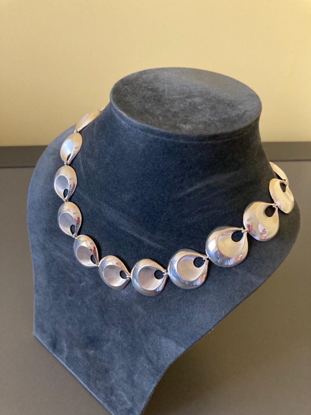 Danish Silver Necklace. By Randers Silver. View III