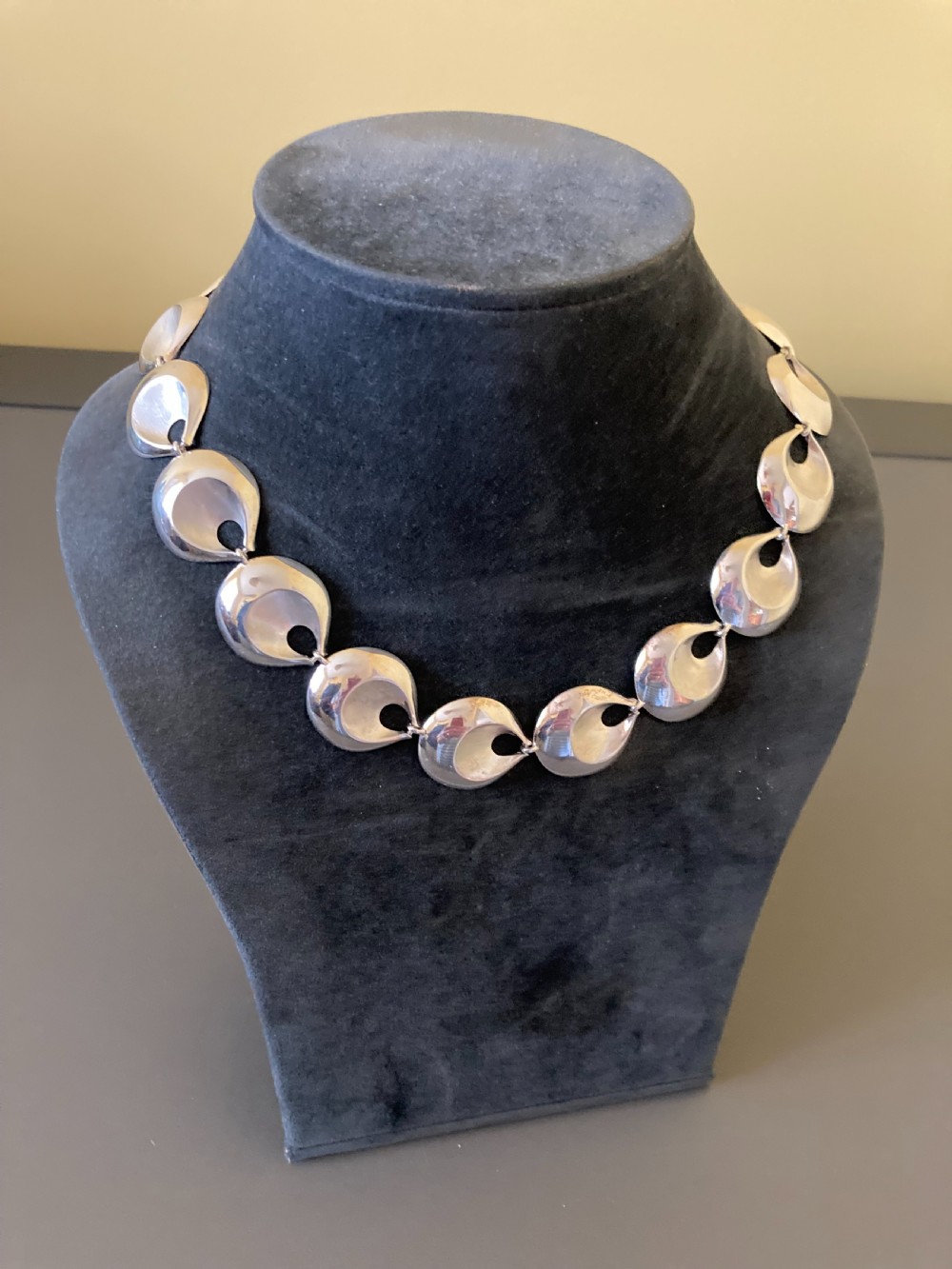 Danish Silver Necklace. By Randers Silver. View IV
