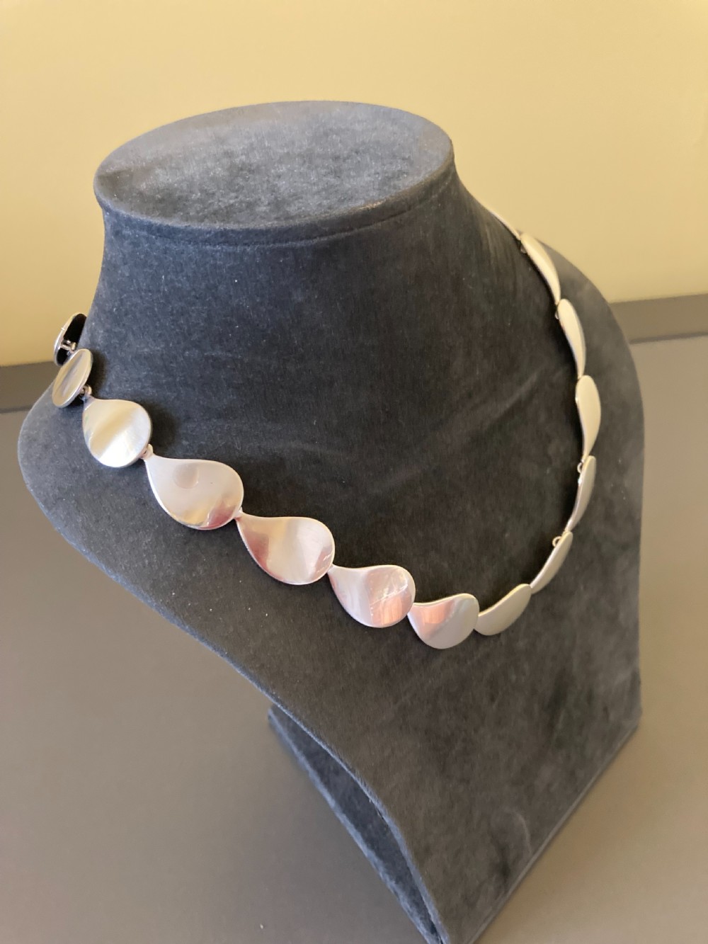 Danish Silver Necklace. By Randers Silver. View IV