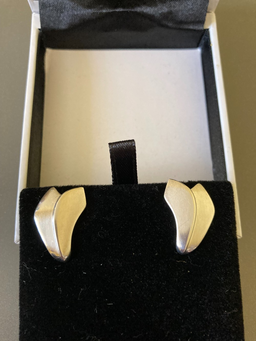 Georg Jensen Danish Silver Earrings. View IV