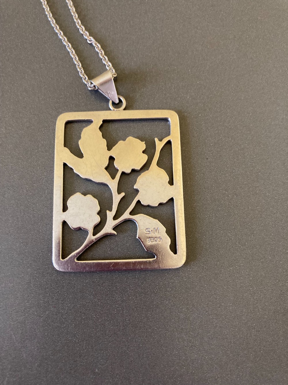 Danish Silver Pendant. 1920s. View III