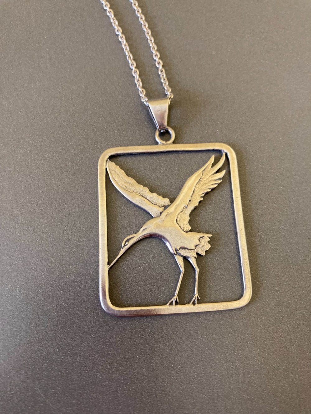 Danish Silver Pendant. 1960s.