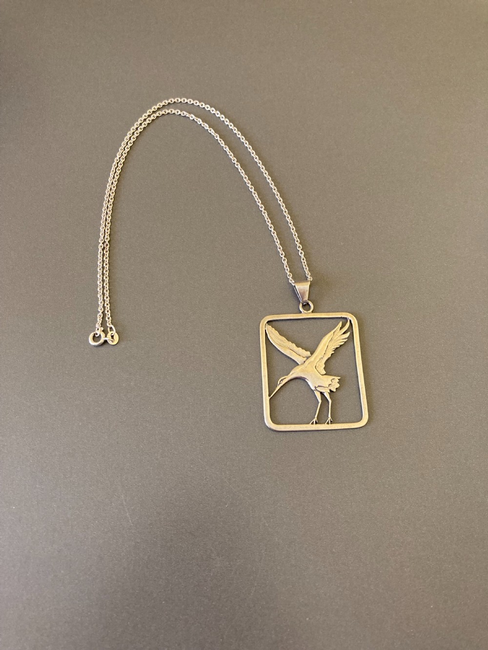 Danish Silver Pendant. 1960s. View II