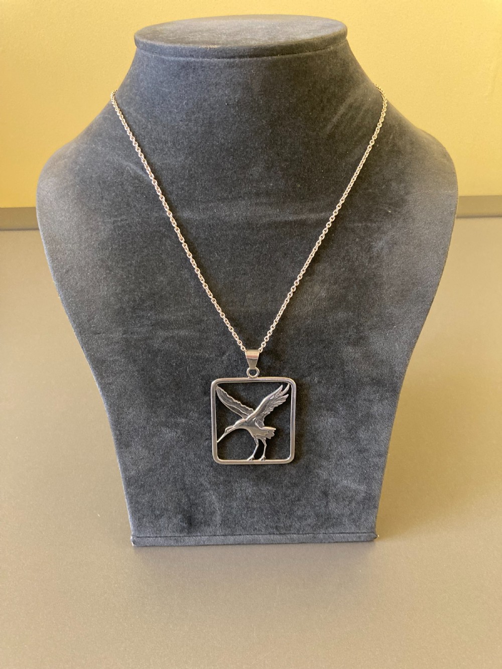 Danish Silver Pendant. 1960s. View III