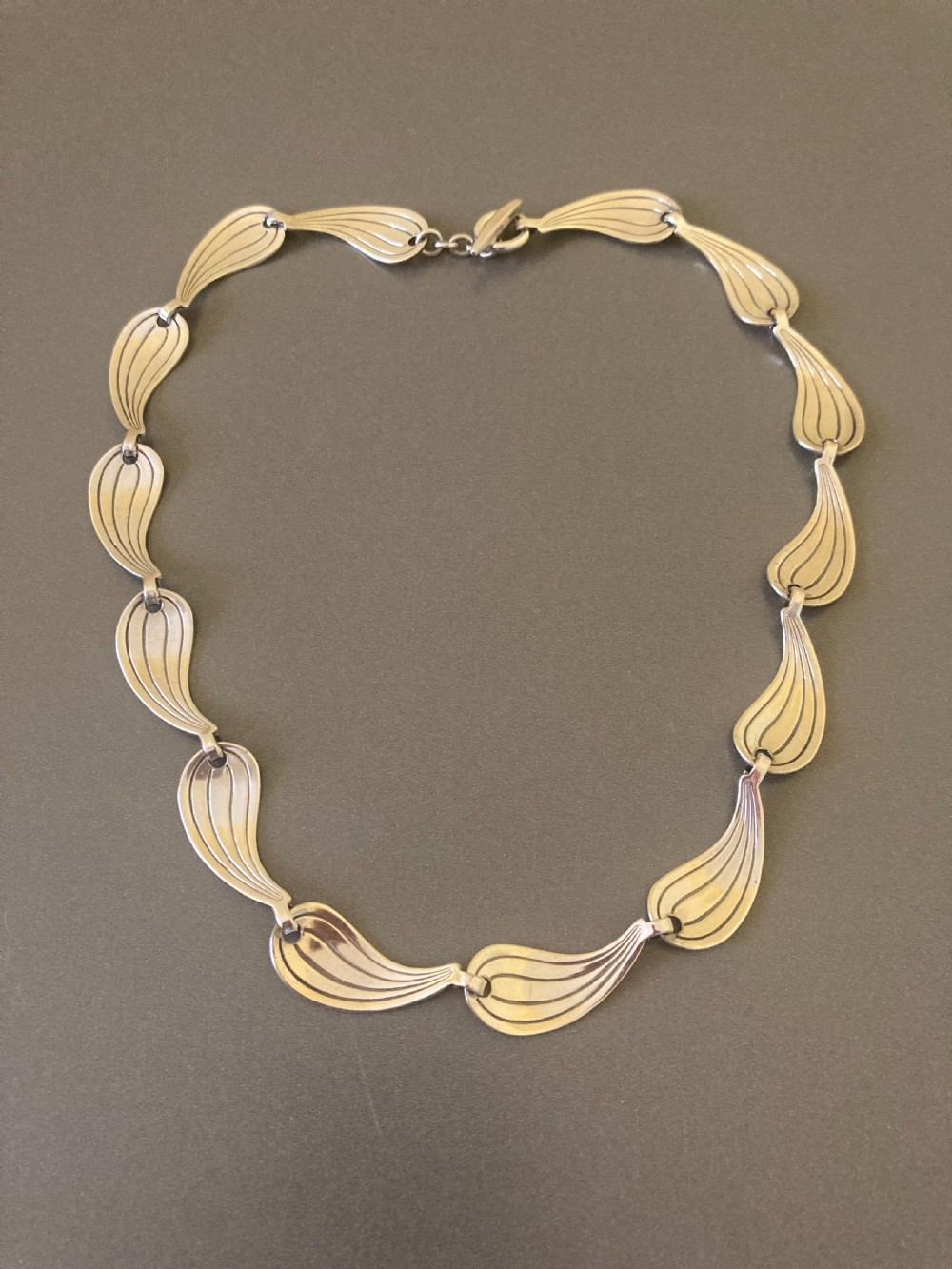Danish Silver Necklace. By Hermann Siersbol.