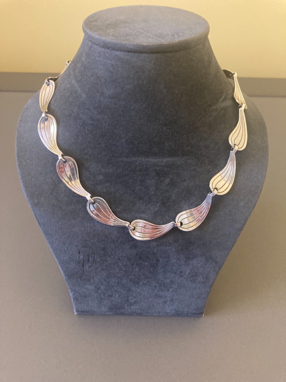 Danish Silver Necklace. By Hermann Siersbol. View III