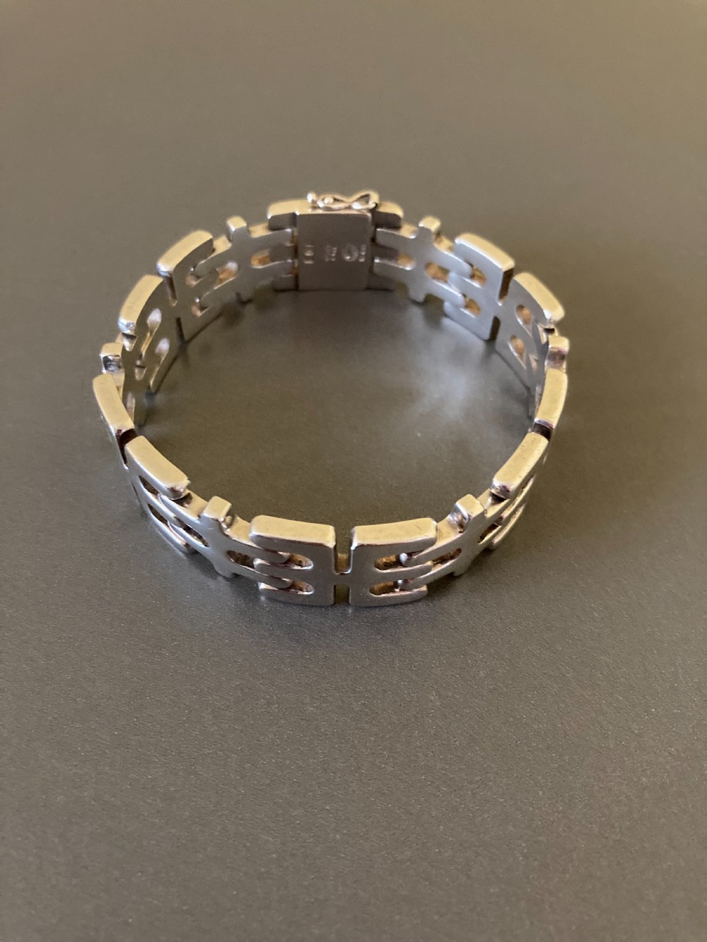 Georg Jensen Danish Silver Bracelet. 1950s. View III