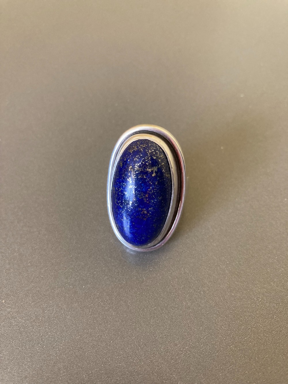 Georg Jensen Danish Silver Ring with Lapis Lazuli. No 46E. 