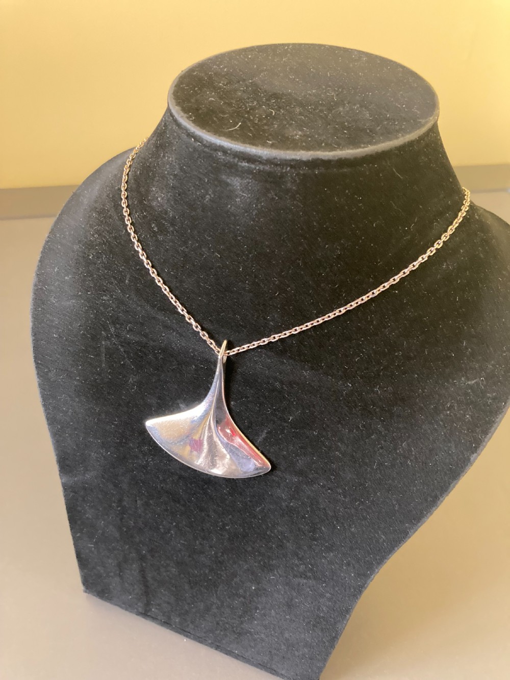 Hans Hansen Danish Silver Pendant. 1960s. View III