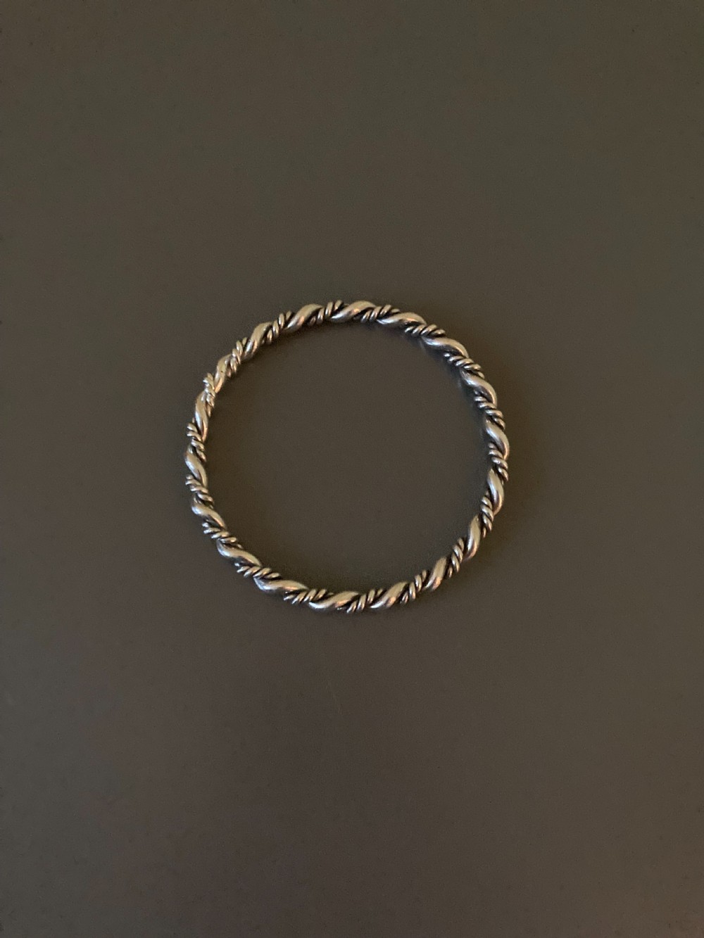 Danish Silver Bangle. 1950s. View II
