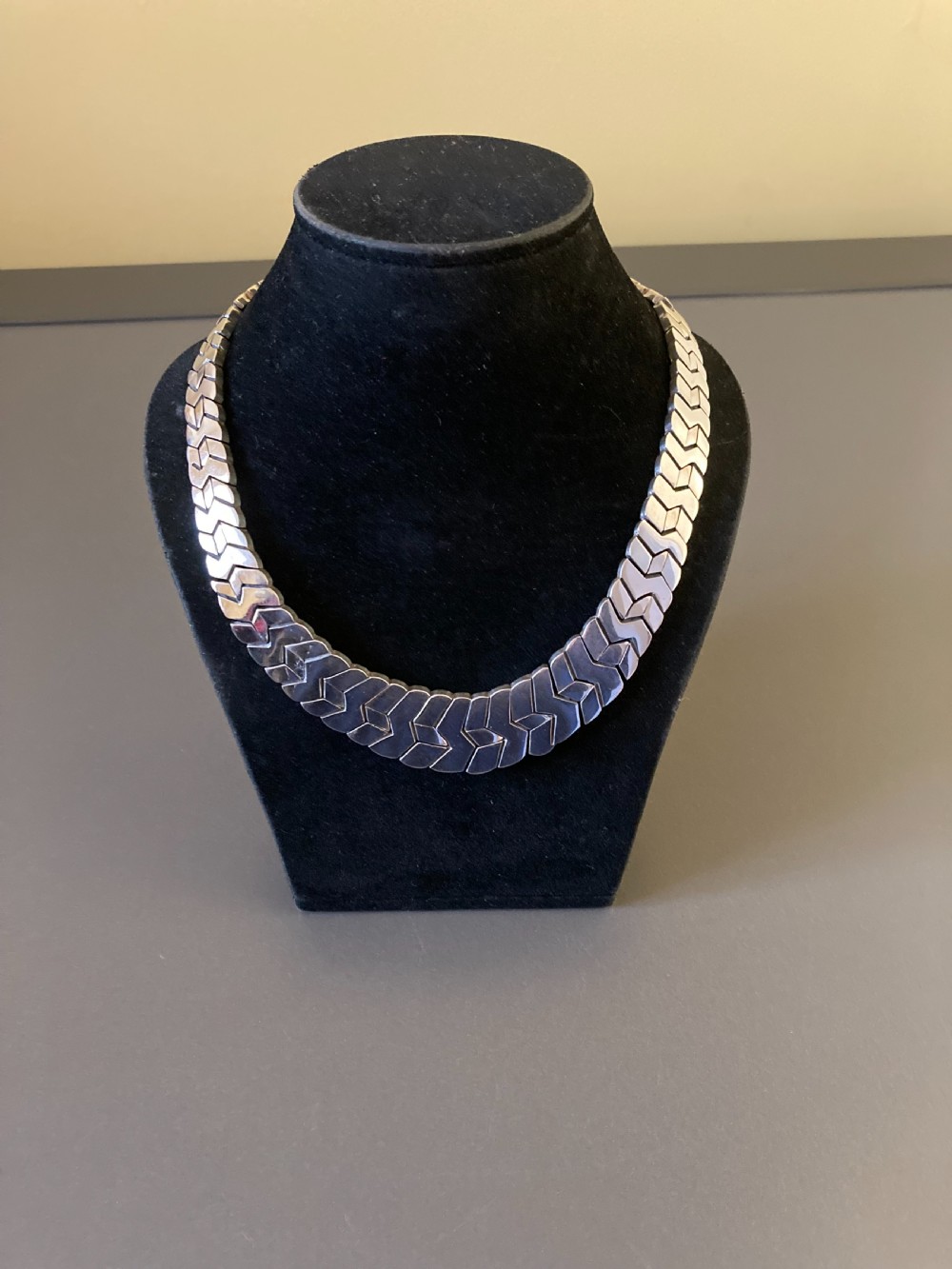 Mexican Silver Necklace. 1960s. View III