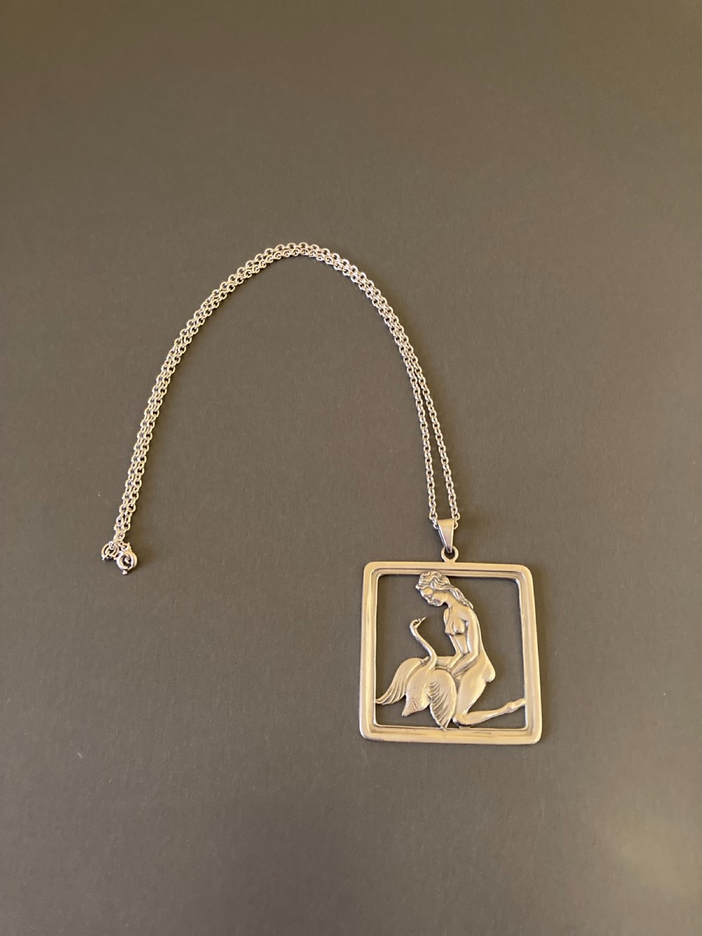 Danish Silver Pendant. 1950s.