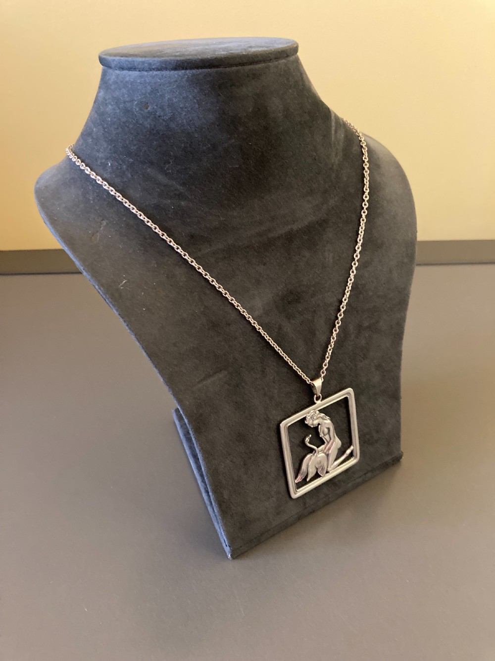 Danish Silver Pendant. 1950s. View V