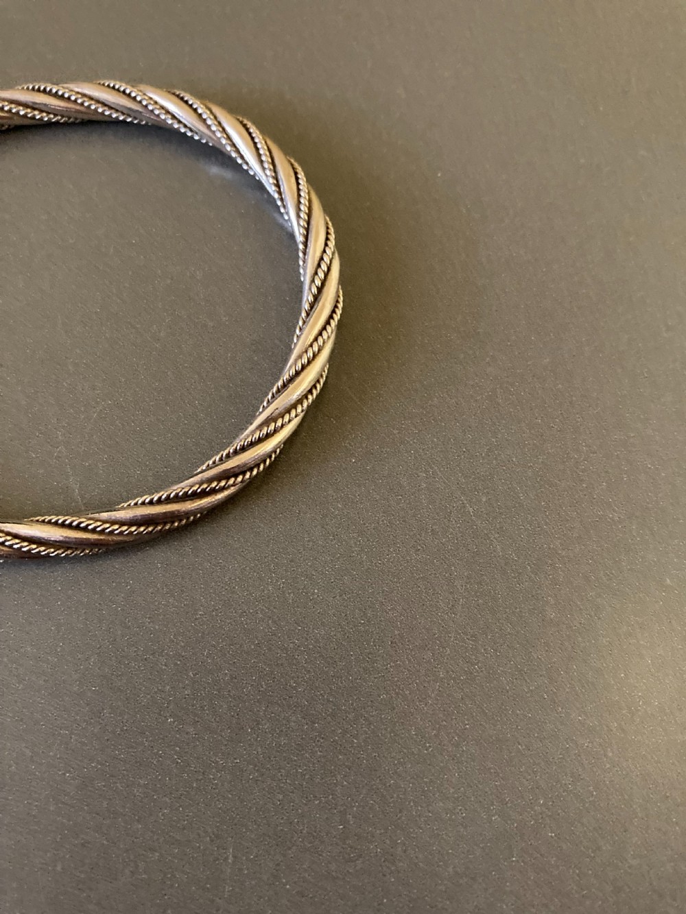 Danish Silver Bangle. 1950s. View II