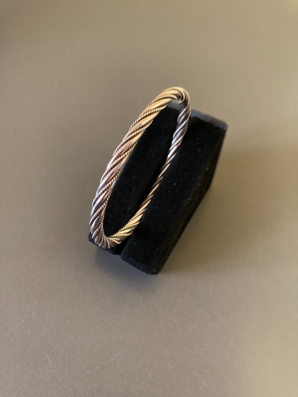 Danish Silver Bangle. 1950s. View III
