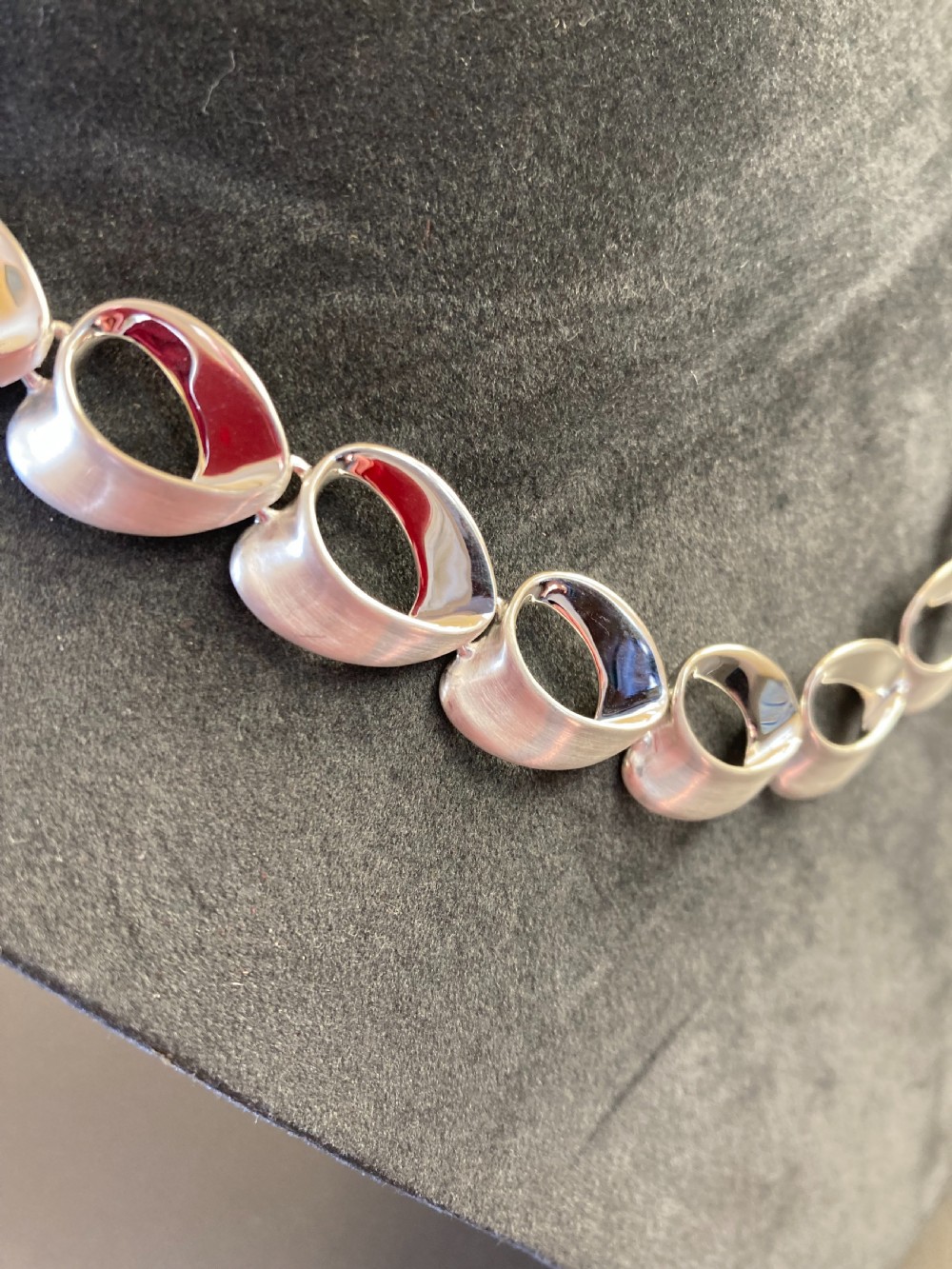 Danish Silver Necklace. By Randers Silver. 1960s. View VI