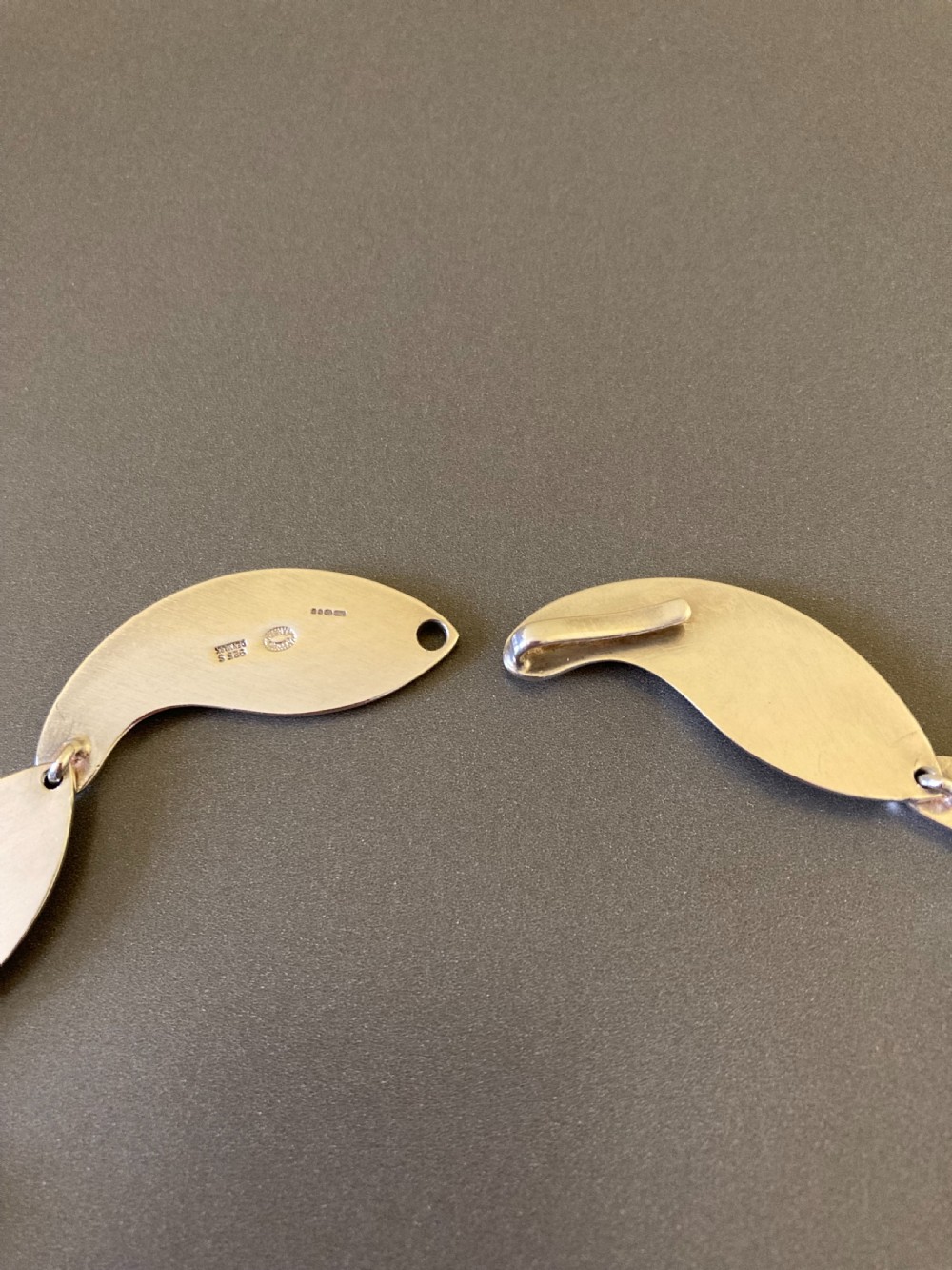 Georg Jensen Danish Silver Necklace. Designed by Per Hertz. View IV