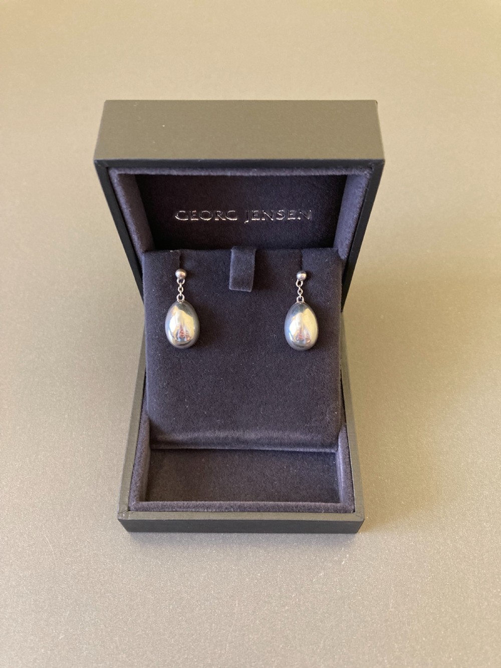 Georg Jensen Danish Silver Earrings. View II