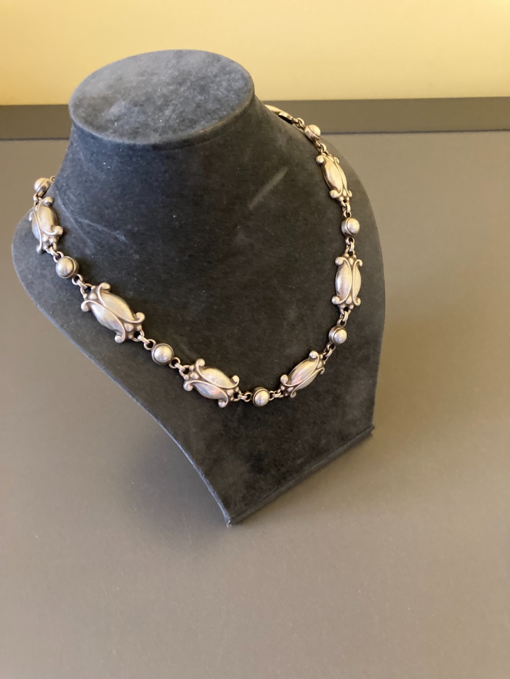 Georg Jensen Danish Silver Necklace. No 15. View II
