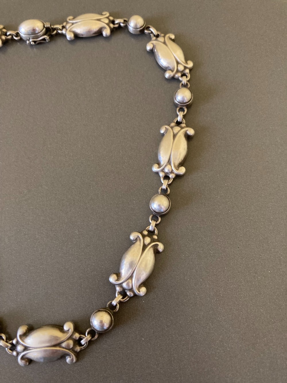 Georg Jensen Danish Silver Necklace. No 15. View III