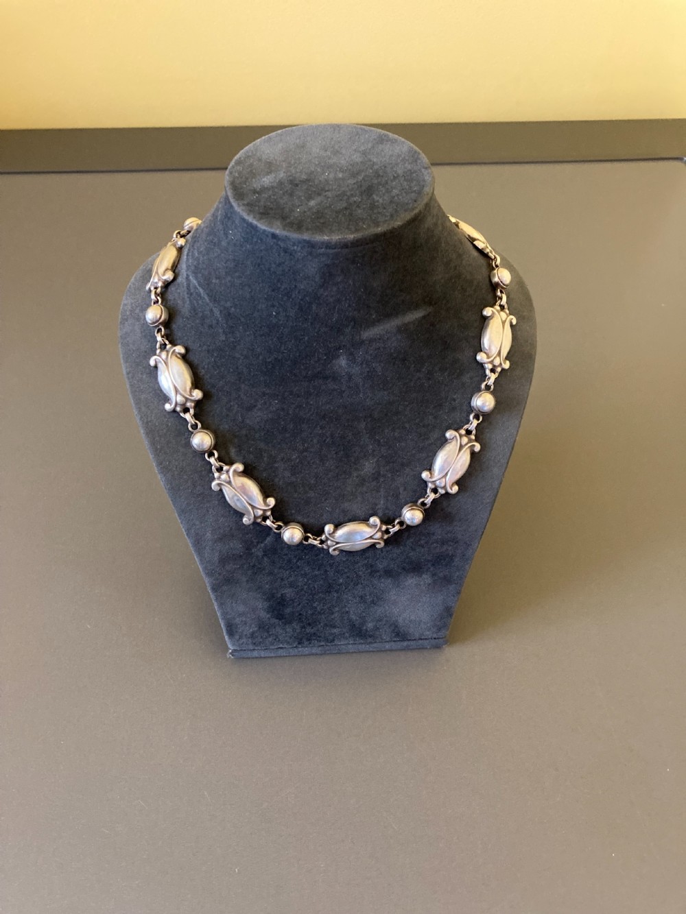 Georg Jensen Danish Silver Necklace. No 15. View IV