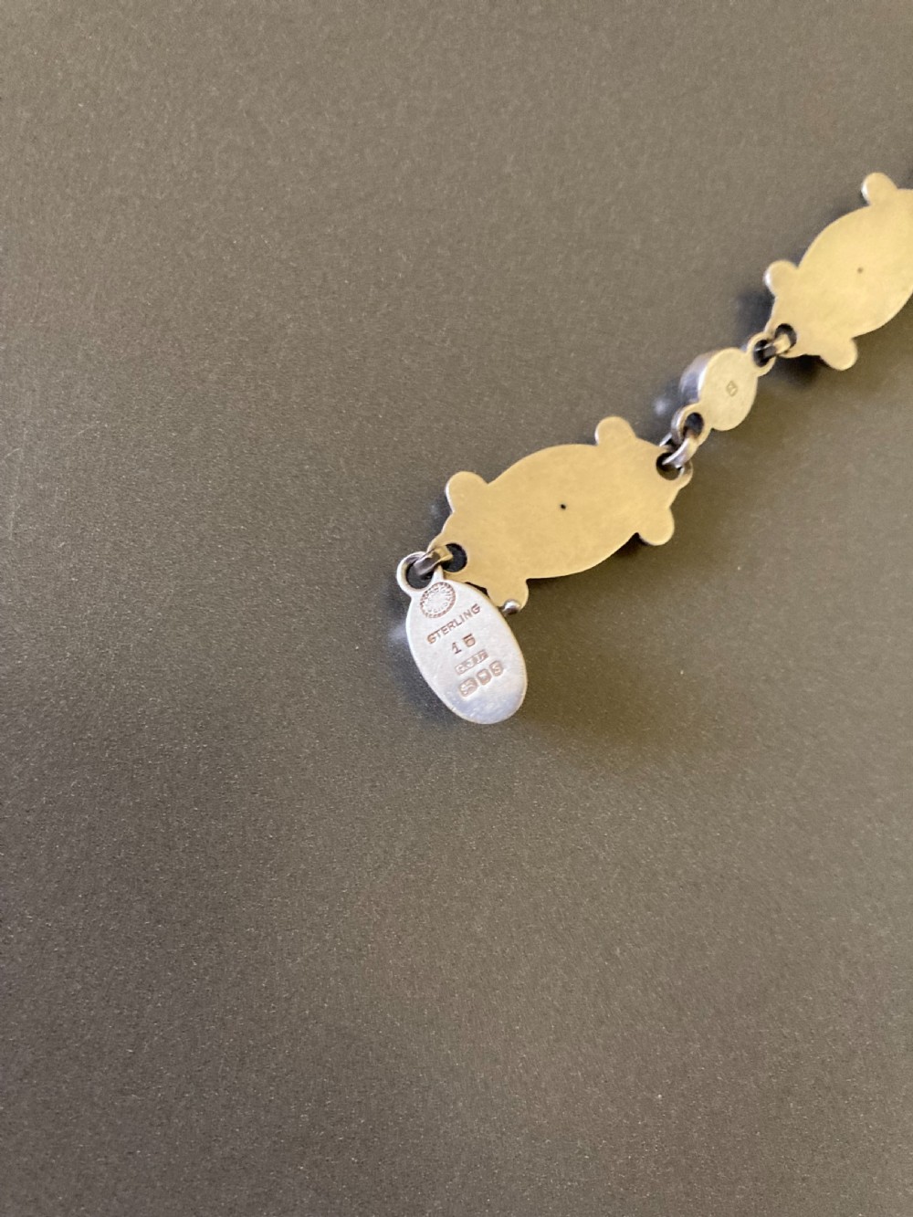 Georg Jensen Danish Silver Necklace. No 15. View V