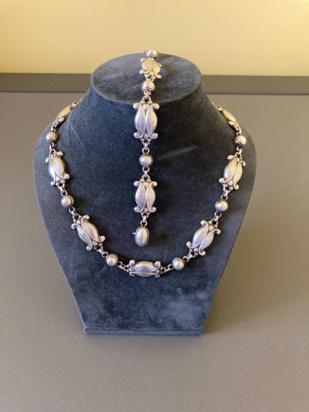 Georg Jensen Danish Silver Necklace. No 15. View VI