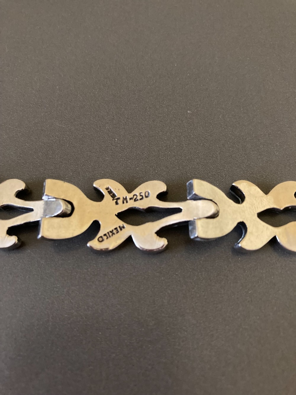 Mexican Silver Bracelet. 1960s. View IV
